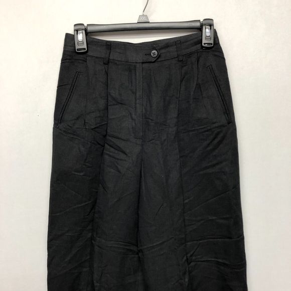 Vintage Isabel Ardee Women Pleated Trouser Dress Pants Size 6 Linen Blend M126 8 - Picture 5 of 16